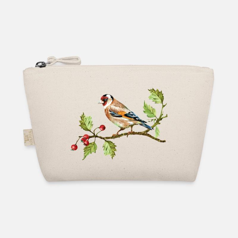 Bunter Vogel - Bio-Täschchen - Natur