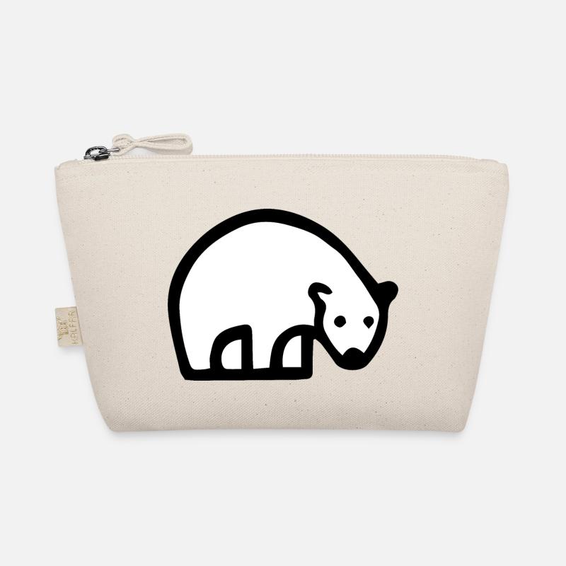 Niedliche Eisbären-Illustration! Bio-Täschchen