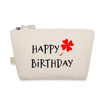 HAPPY BIRTHDAY. HAPPY BIRTHDAY. ANNIVERSARY. - Organic Pouch - nature - Front