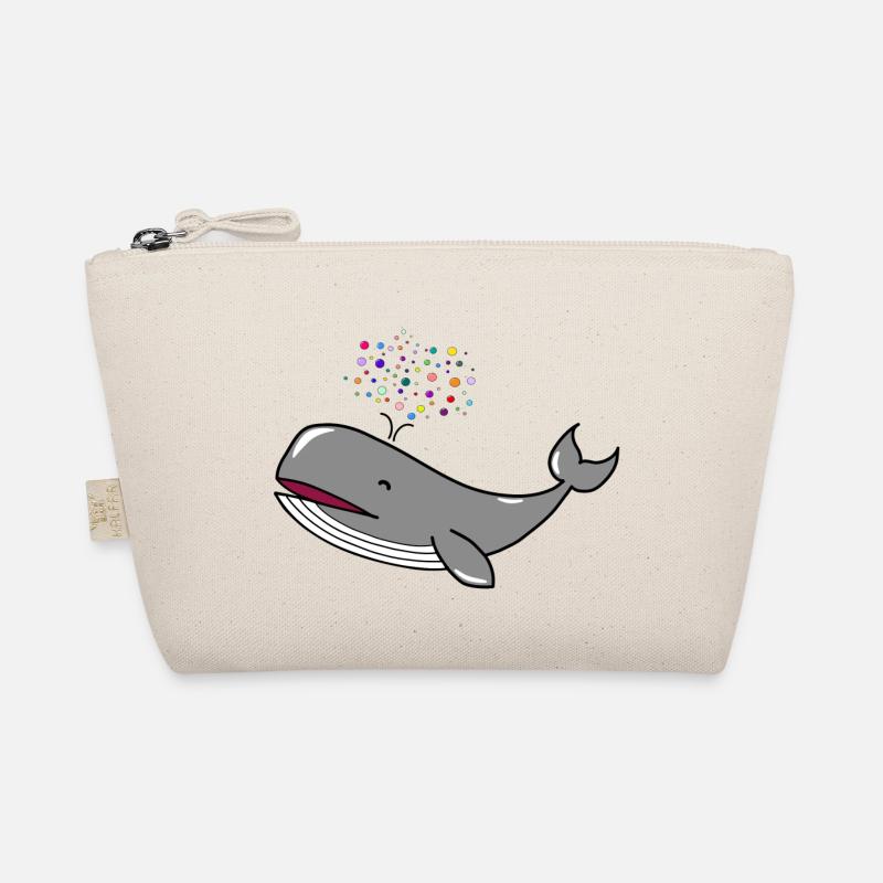 Happy Whale Blubberwal Happy Wal - Bio-Täschchen - Natur
