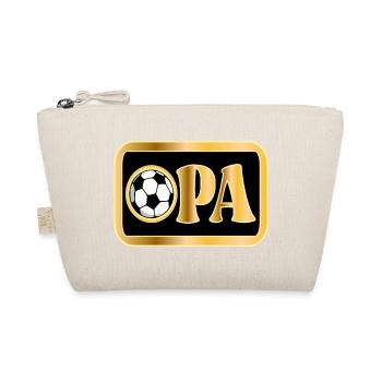 SCHRIFTZUG OPA FUßBALL - RENTNER - Bio-Täschchen - Natur - Vorne