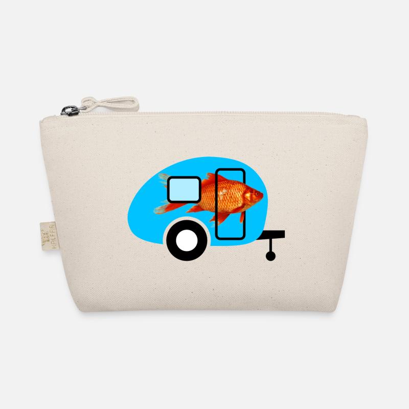 Caravan Goldfish Camping Caravan Vintage Fish Organic Pouch