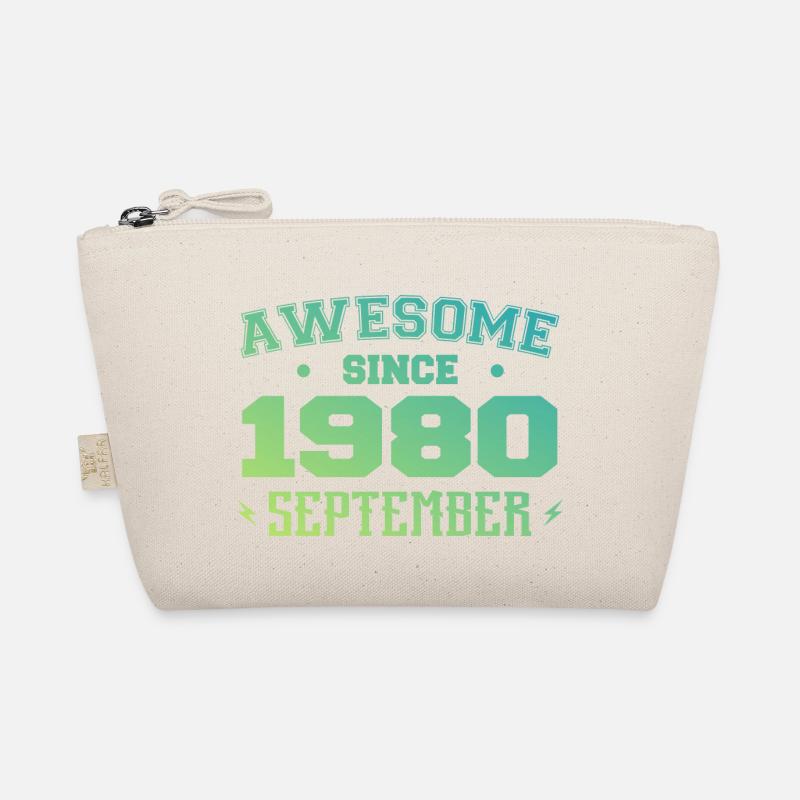 September 1980 Geburtstagsgeschenk September 1980 Bio-Täschchen