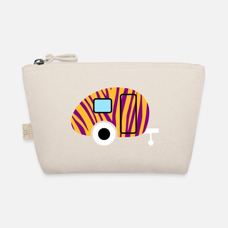 Caravan Caravan Zebra Pattern Animal Print Camper Organic Pouch