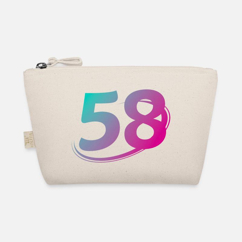 Number 58 multicolor Organic Pouch