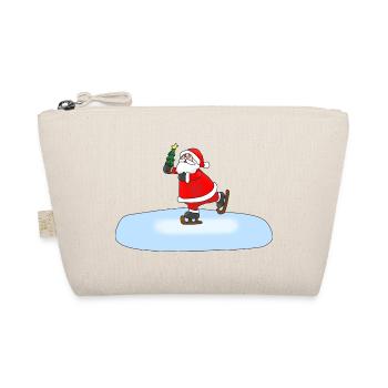 Père Noël patinant - Trousse biologique - nature - Devant