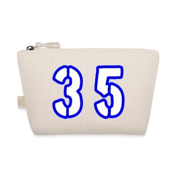 35 Number Symbol - Organic Pouch - nature - Front