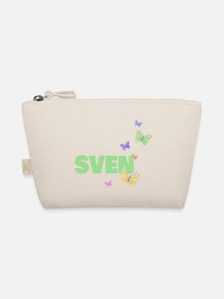 Sven als Sven - Bio-Täschchen - Natur - Vorne