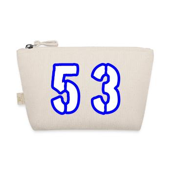 53 Zahl Symbol - Bio-Täschchen - Natur - Vorne