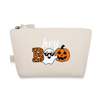 Hey Boo Halloween Leopard Ghost - Bio-Täschchen - Natur - Vorne