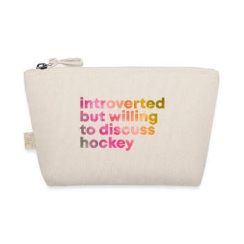 Hockey Hockey Hockey - Organic Pouch - nature - Front