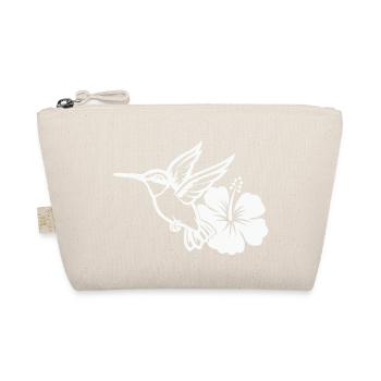 Kolibri Vogel Hibiskus Blume - Bio-Täschchen - Natur - Vorne