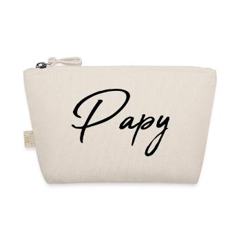 PAPY. FÊTE DES PÈRES. BONNE FÊTE PAPY. JE T'AIME. - Trousse biologique - nature - Devant