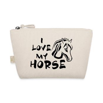 Horse Sport Dressage Show Jumping - Organic Pouch - nature - Front