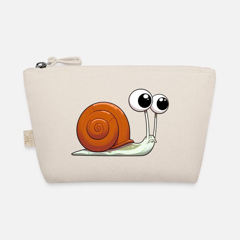 Schnecke - Bio-Täschchen - Natur