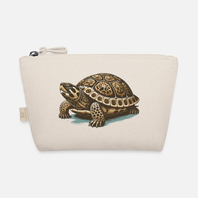 Schildkröte - Bio-Täschchen - Natur