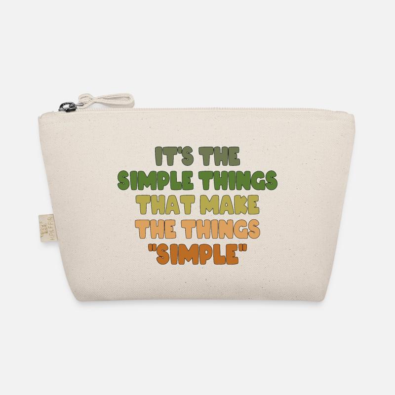 ES SIND DIE EINFACHEN DINGE, DIE DIE DINGE EINFACH MACHEN Bio-Täschchen