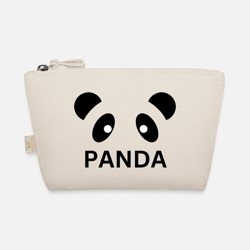 Panda Face Design Organic Pouch