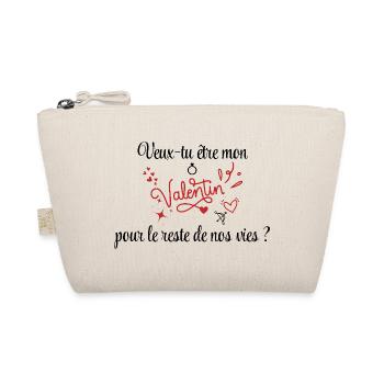 Demande en mariage, Saint-Valentin, Romantique - Trousse biologique - nature - Devant