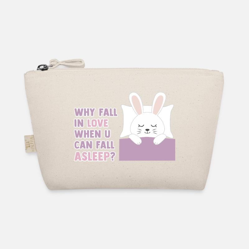 Why fall in love when you can fall asleep? - Bio-Täschchen - Natur