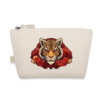 Tiger with Background - Bio-Täschchen - Natur - Vorne