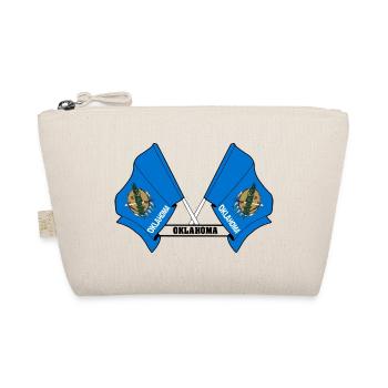Two flags text OKLAHOMA - Organic Pouch - nature - Front
