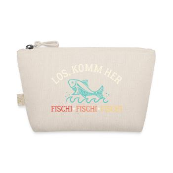 Komm Her Fischi Sportangler Angeln Fischen - Bio-Täschchen - Natur - Vorne