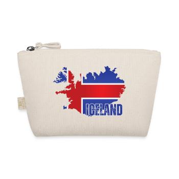 Icelandic Pride, Icelandic flag - Organic Pouch - nature - Front
