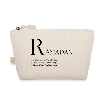 Conception de style de texte du dictionnaire Ramadan - Trousse biologique - nature - Devant