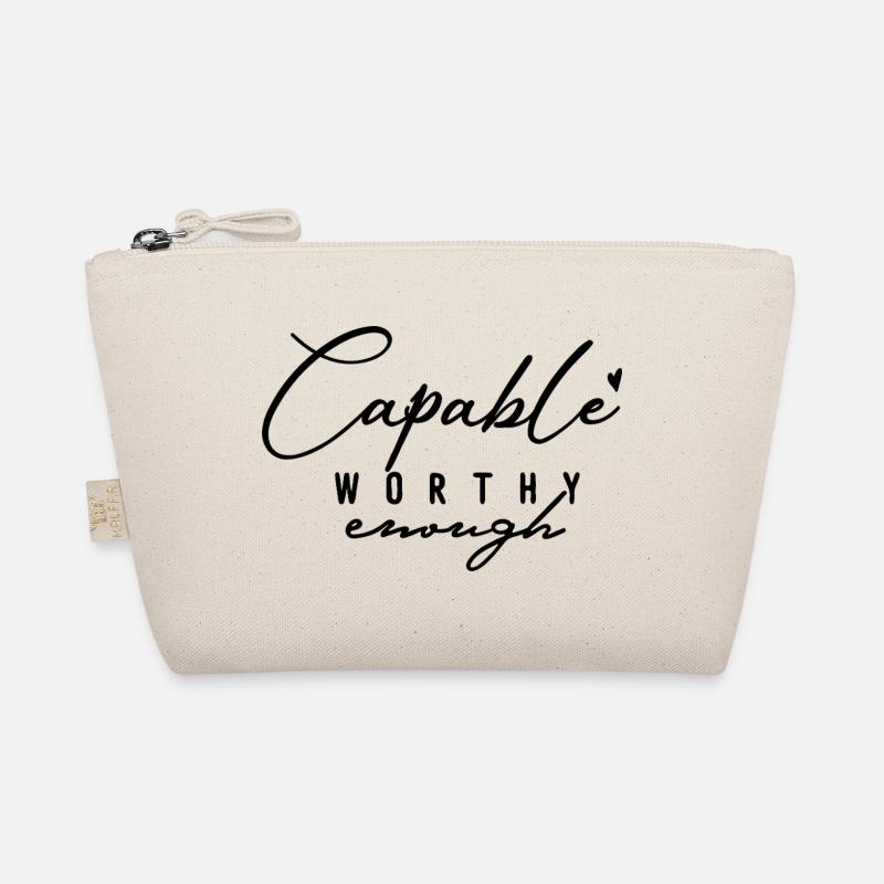 Capable Worthy Enough – Selbstliebe & Motivation Bio-Täschchen