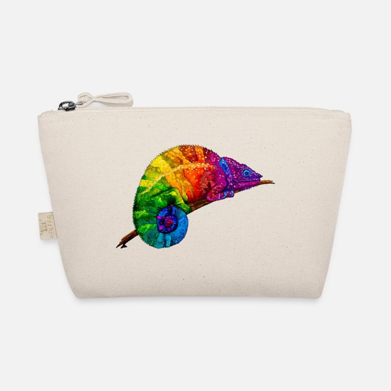 Regenbogenchamaeleon Bio-Täschchen