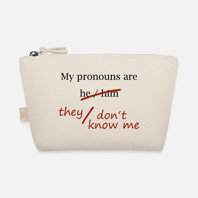 They / Don't know me (black) Organic Pouch