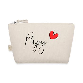 PAPY. FÊTE DES PÈRES. BONNE FÊTE PAPY. JE T'AIME. - Trousse biologique - nature - Devant