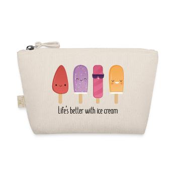 Lifes better with cream - Bio-Täschchen - Natur - Vorne