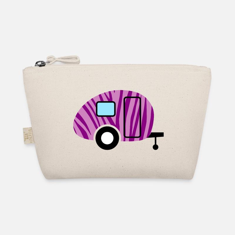 Caravan Caravan Zebra Camping Camper Pattern Fan Organic Pouch
