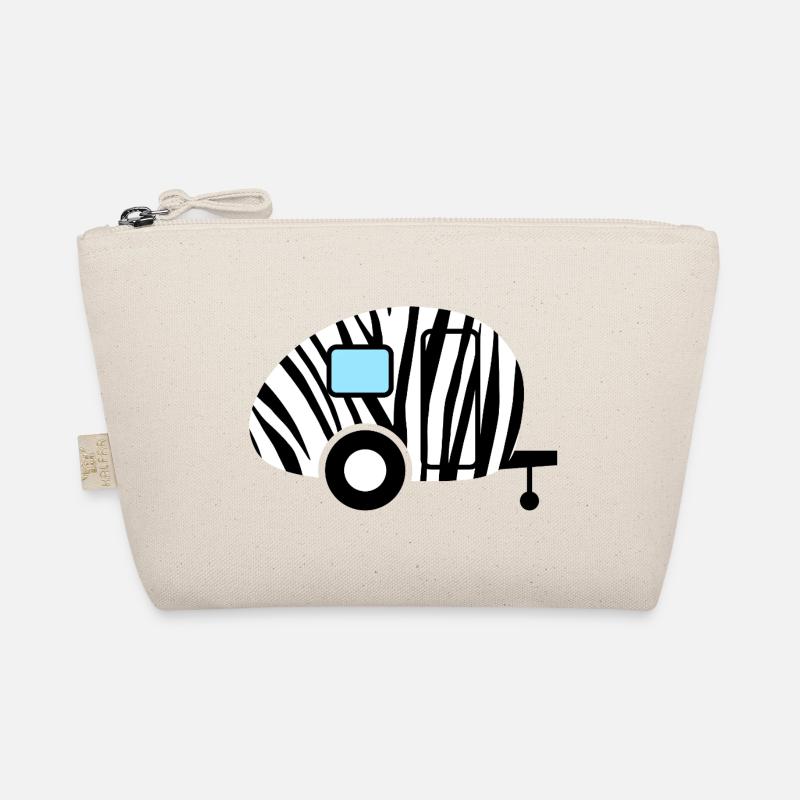Caravan Wohnwagen Zebra Muster Urlaub Camping Bio-Täschchen