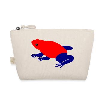 strawberry poison dart frog Animal Art - Organic Pouch - nature - Front