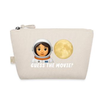 Astronaut and Full Moon Illustration - Organic Pouch - nature - Front