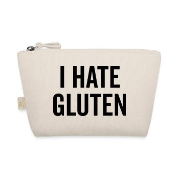 Ich hasse Gluten - Bio-Täschchen - Natur - Vorne