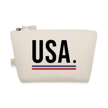 USA – Bold Streetwear Shirt 🇺🇸 - Organic Pouch - nature - Front