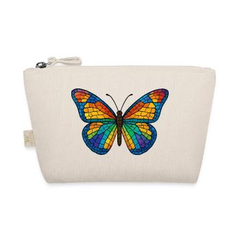 Colorful mosaic butterfly - Organic Pouch - nature - Front