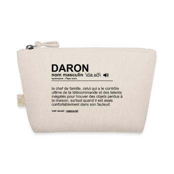 Daron Papa Cadeau Homme Humour Fête des Pères - Trousse biologique - nature - Devant