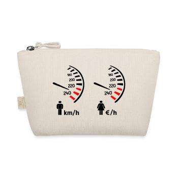 Speedometer km/h and expense meter - Organic Pouch - nature - Front