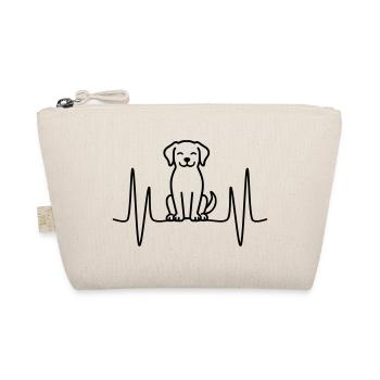 Motif de ligne de battement de cœur de chien - Trousse biologique - nature - Devant