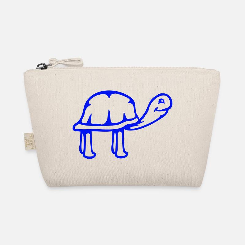 Turtle long neck smiling happy funny Organic Pouch