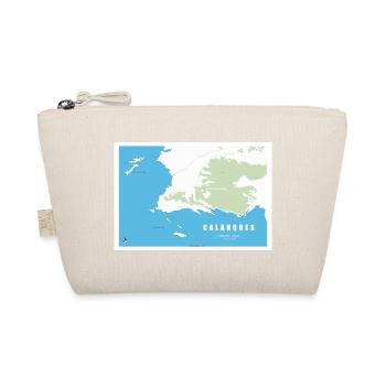 Carte_calanques_design_Marseille_Cassis - Organic Pouch - nature - Front