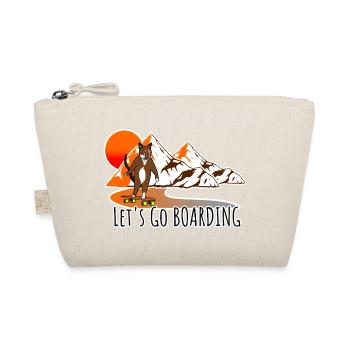 Le chat du longboard patine au coucher du soleil - Trousse biologique - nature - Devant