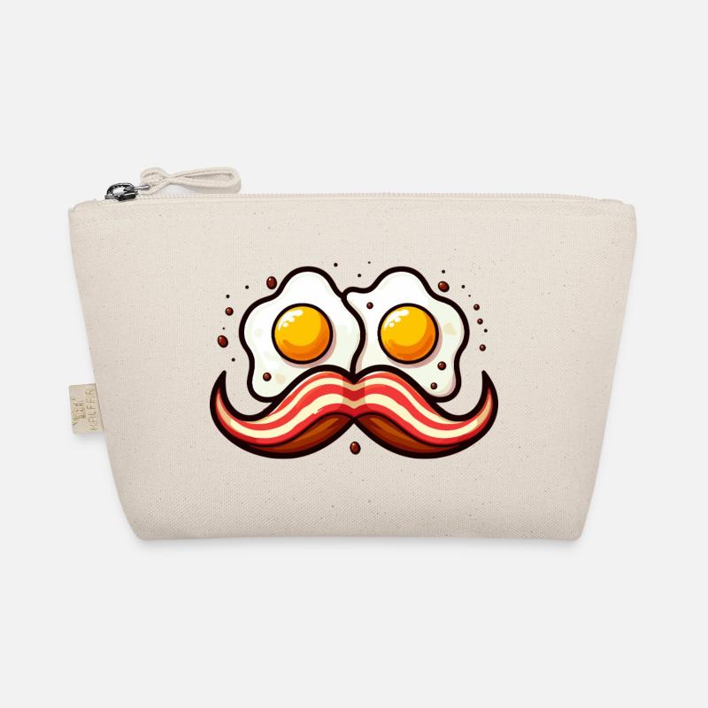Mustache Eggs Duo Cartoon Organic Pouch