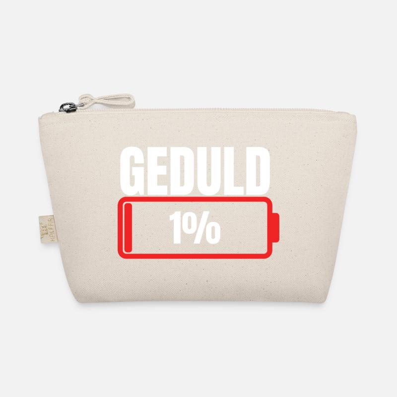 Patience 1% battery empty Organic Pouch
