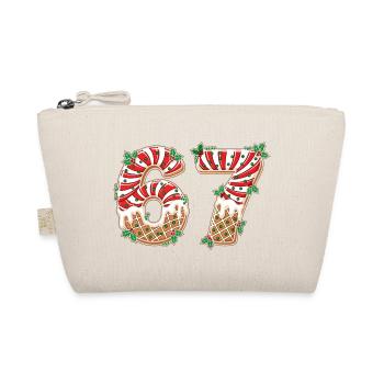 Cookie Numbers 67 in Frosting Design - Organic Pouch - nature - Front